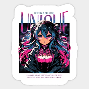 Unique Girl Sticker